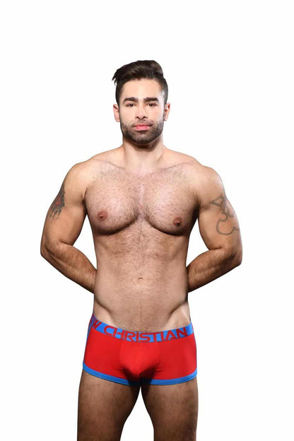 Andrew Christian CoolFlex Modal Active Boxer w/ Show-It Czerwony