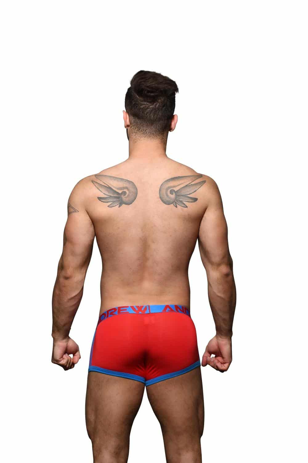 Andrew Christian CoolFlex Modal Active Boxer w/ Show-It Czerwony
