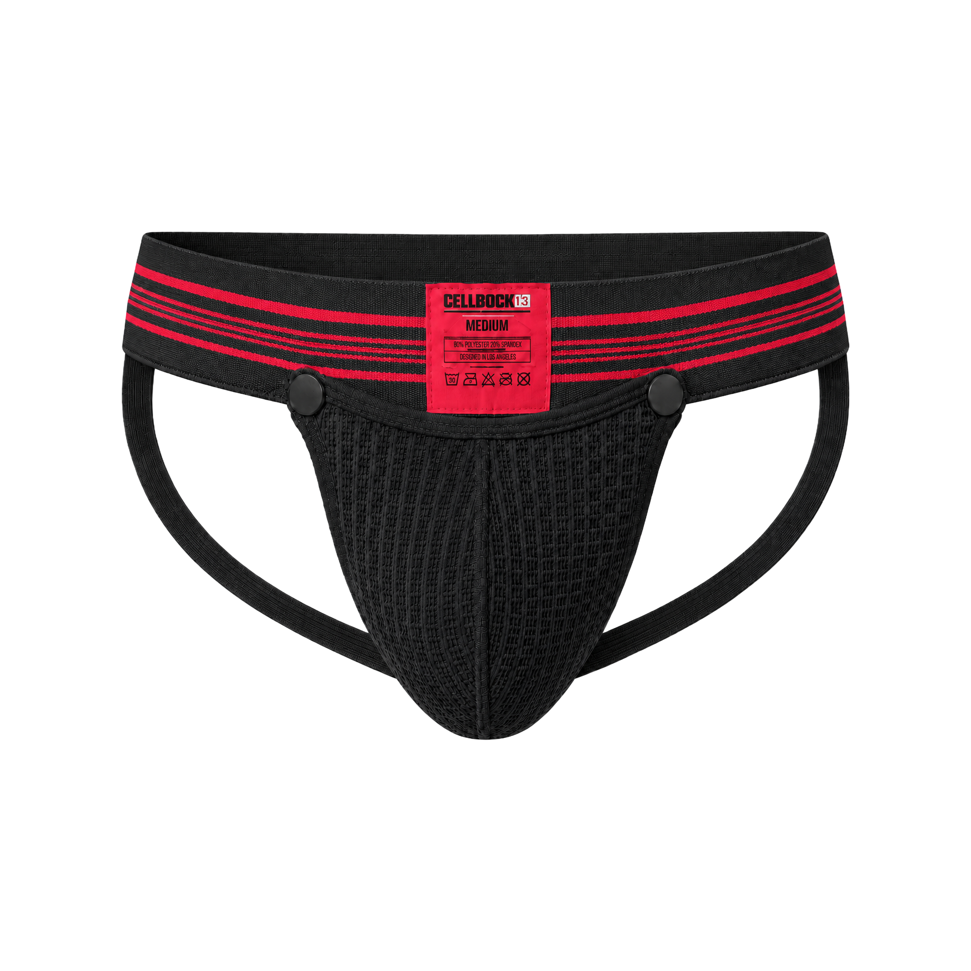 CELLBLOCK 13 Tight End 2" Snap Up Shadow Jockstrap Red