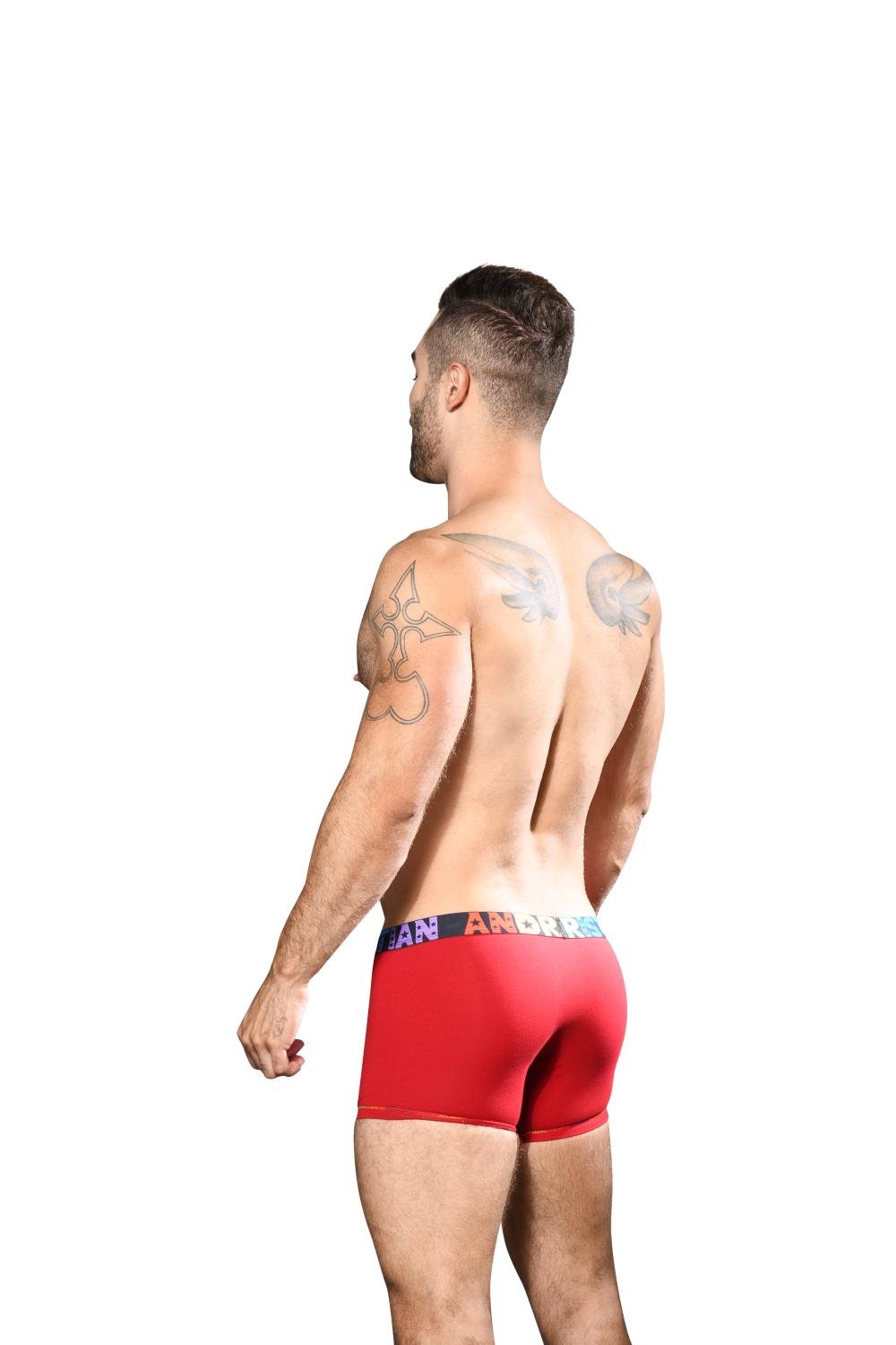 Andrew Christian Almost Naked Pride Cotton Boxer Czerwony