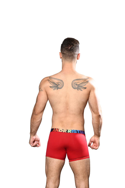 Andrew Christian Almost Naked Pride Cotton Boxer Czerwony